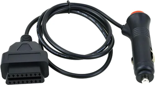 Vista 5 de Encendedor con botón de interruptor a OBD2 16Pin conector hembra ECU Cable 12V DC Fuente de alimentación (1M/3.3ft) Cambiar encendedor