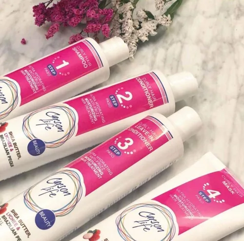 Vista 2 de Carson Life Acondicionador para cabello rizado, sin parabenos ni sulfatos, 10 onzas, diseñado para cabello rizado y ondulado, manteca de karité