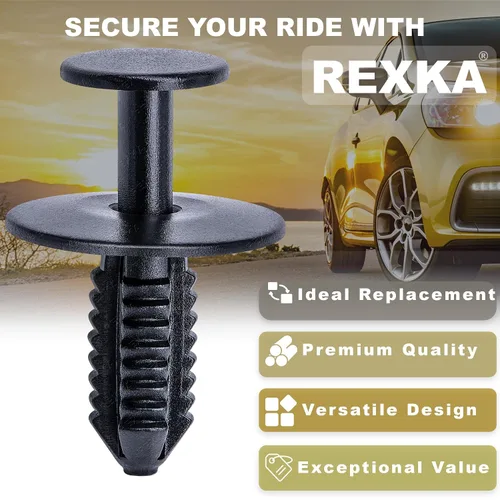 Vista 4 de Rexka 30 clips de retención de remaches para guardabarros compatibles con Mercedes-Benz 0009914140 A, C, Cla, CLS, E, GLB, Clase S