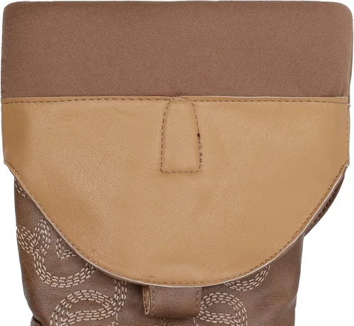 Vista 5 de SHIBEVER Botas vaqueras vaqueras para mujer Botas hasta la rodilla para mujer, botas occidentales bordadas con tacón grueso y ancho de pantorrilla
