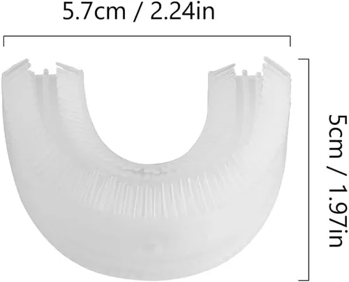 Vista 6 de 2 unids U en forma de cepillo de dientes cabeza de cepillo de dientes eléctrico automático cabeza de repuesto para accesorios
