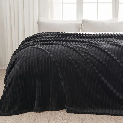 Vista 17 de NEWCOSPLAY Manta de Tiro Súper Suave Aqua Franela Sedosa Premium Forro Polar Jacquard Acanalado 3D Ligero Manta de Cama Uso en Todas las Estaciones