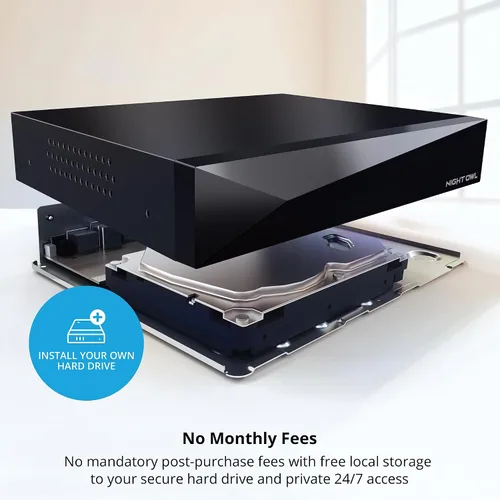 Vista 8 de Night Owl Audio bidireccional DVR 4K de 12 canales con almacenamiento personalizable (no HD incluido) – Añade hasta 12 dispositivos en total