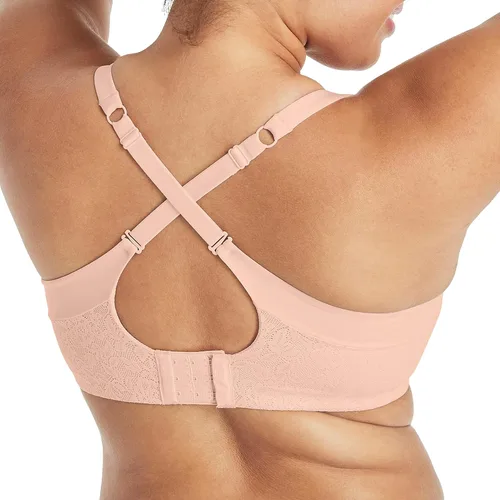 Vista 4 de Playtex Sujetador inalámbrico Secrets ComfortFlex sin varillas con cobertura completa, brasier convertible inalámbrico