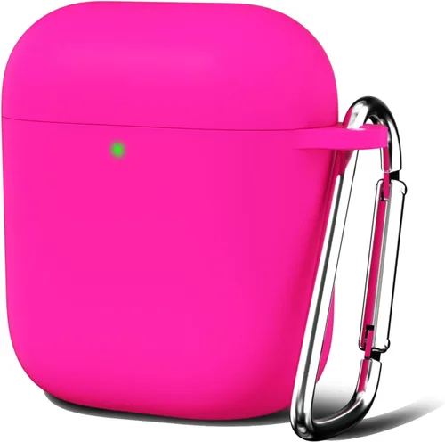 Vista 22 de Oakxco Funda de silicona para Airpods 3, bonita funda rígida femenina para Airpods de 3ª generación con llavero, gel de goma colorido suave de TPU