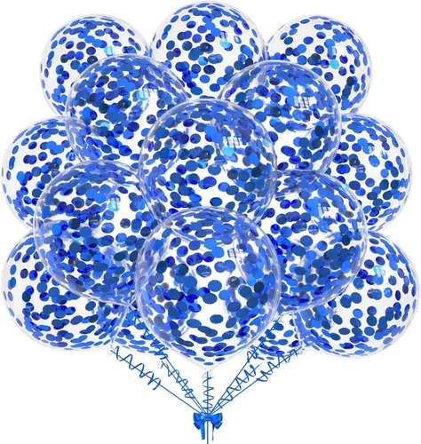 Vista 6 de 50 globos de confeti de papel de aluminio verde aguacate, globos de látex de 12 pulgadas con confeti verde aguacate en el interior para cumpleaños