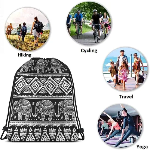 Vista 7 de Beabes Acuarela Unicornio Cordón Bolsas Mochila Gimnasio Saco, Multi-a71, Mochilas de viaje