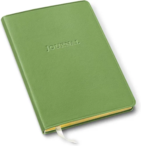 Vista 12 de Diario de cuero Gallery Leather - Elaborado en Maine, EE. UU. - Elegante cuaderno de escritura de cuero con 192 páginas rayadas - Un espacio