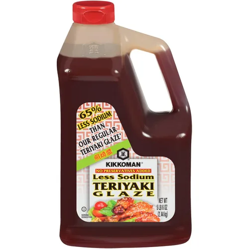 Vista 2 de Kikkoman 5 LB 6 OZ Sin conservantes Menos Esmalte Teriyaki de Sodio