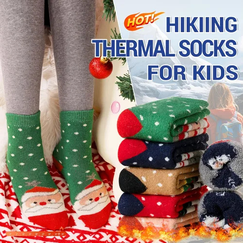 Vista 86 de Eocom 6 pares de calcetines de invierno cálidos de lana para niños y niñas