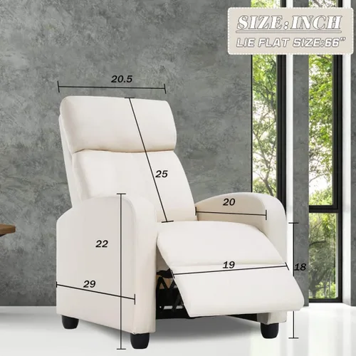 Vista 2 de Silla de masaje eléctrica, sillón reclinable para sala de estar, sillón reclinable de masaje, silla de masaje de cuero ajustable con control remoto