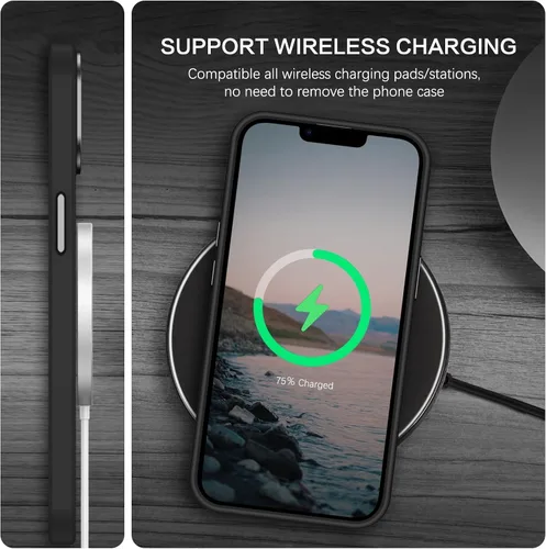 Vista 4 de BENTOBEN Funda magnética para iPhone 13 y iPhone 14 [compatible con Magsafe] Funda translúcida mate para iPhone 13/14, delgada, a prueba de golpes