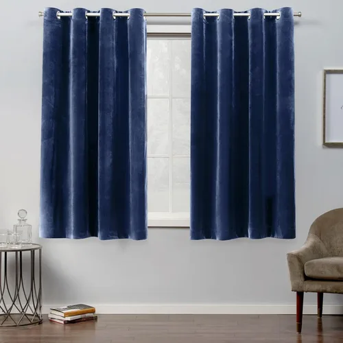 Vista 17 de Cortinas exclusivas para el hogar, de terciopelo, pesadas, para ventanas, paneles pares