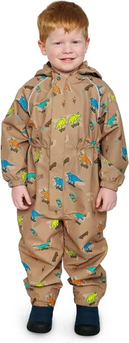 Vista 16 de JAN & JUL Traje impermeable para lluvia, overol a prueba de viento para niños pequeños y niños Thin-liner: Camiones grandes
