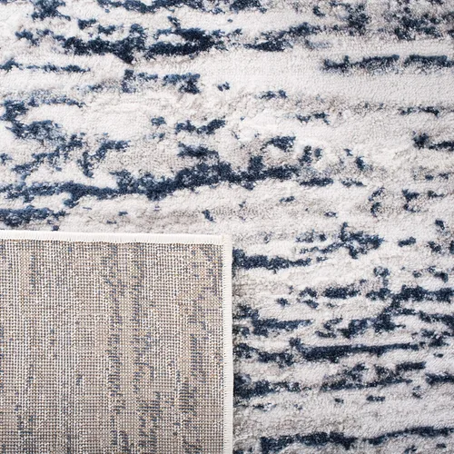 Vista 12 de SAFAVIEH Amelia Collection - Alfombra de área de 9 x 12 pies, gris y azul marino, diseño abstracto moderno, no desprende pelusa y de fácil cuidado