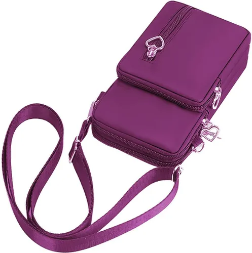Vista 6 de WITERY Waterproof Nylon Cute Crossbody Cell Phone Purse Smartphone Wallet Bag for Women