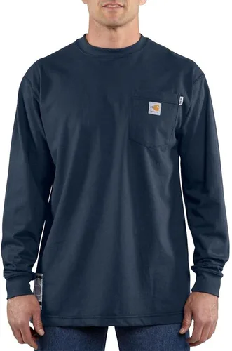 Vista 4 de Carhartt Camisa de hombre resistente al fuego de algodón manga larga