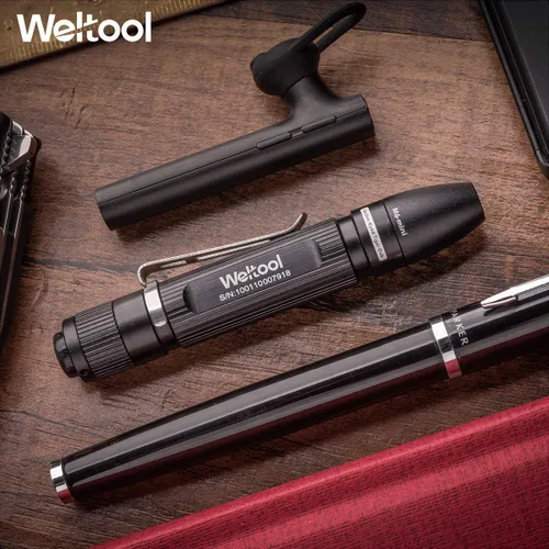 Vista 6 de Weltool M6-Mini Linterna LED de Gorra Ultracompacta, Luz de Bolsillo EDC Blanco Cálido 3000K con Clip Sin Deslumbramiento Haz Uniforme - Alta