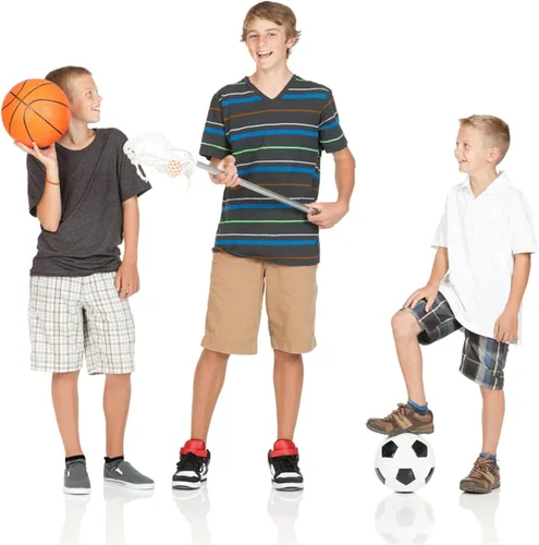 Vista 6 de ZERULETS Calcetines deportivos para niños y niñas, calcetines tobilleros a rayas, medio cojín, no visibles, de corte bajo, 12 pares de 1 a 14 años
