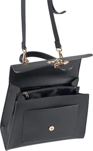 Vista 3 de Loulu - Bolso de mano con asa superior de cristal dorado Negro