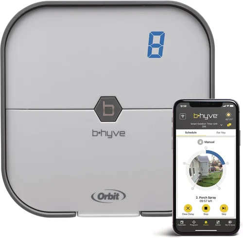 Vista 9 de Orbit 57915 B-hyve Controlador inteligente de rociadores para interiores de 4 zonas