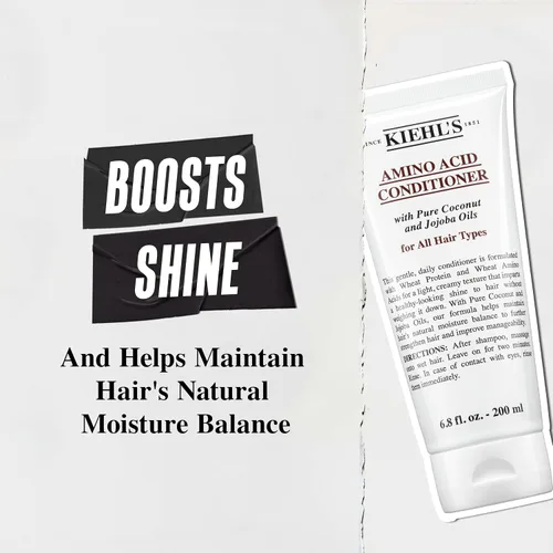 Vista 4 de Kiehl's Acondicionador de aminoácidos, tratamiento fortalecedor e hidratante para el cabello, con aminoácidos, jojoba y aceite de coco para mejorar
