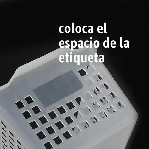 Vista 4 de Contenedores de almacenamiento de plástico transparente/organizador