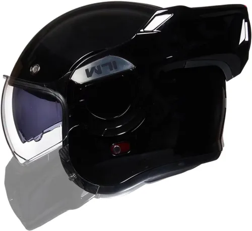 Vista 9 de ILM Casco modular de motocicleta vintage de cara completa para adultos y hombres, ATV UTV con protector de barbilla reversible de 180° DOT