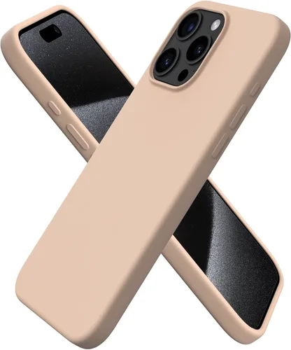 Vista 30 de ORNARTO Funda compatible con iPhone 15 Pro Max de 6.7 pulgadas, de silicona líquida delgada, de 3 capas, de gel suave, protectora, a prueba
