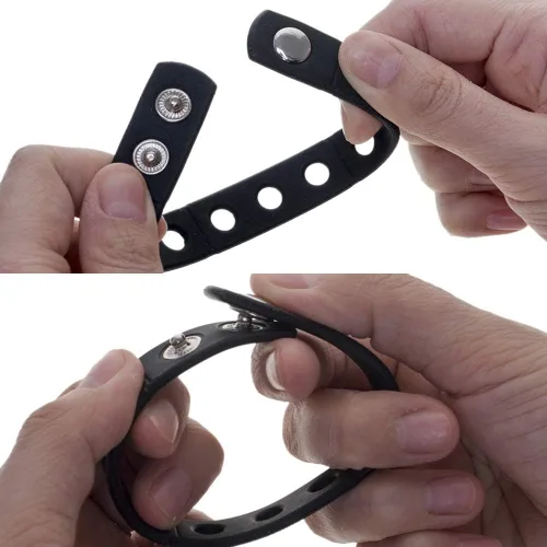 Vista 5 de Muka 20 pulseras de silicona para adultos, pulseras de goma ajustables, Talla única, Silicona 20-pack for adults, 8-1/4 inch circumference, 1/2