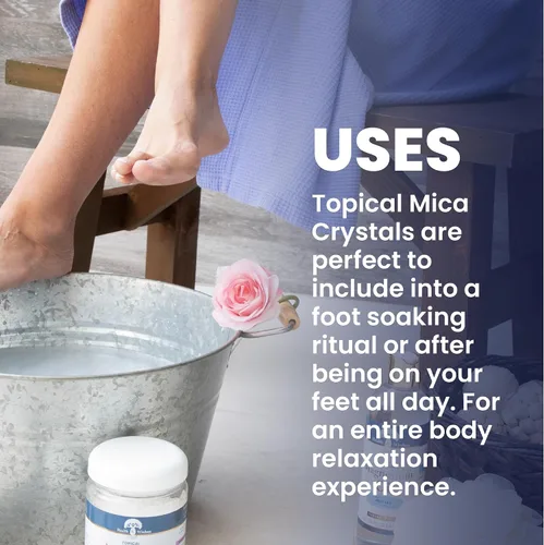 Vista 4 de Health and Wisdom Cristales de mica laminar, 1.75 libras, puros, lugar en el baño para energizar el agua, natural, armonizar las células, curación