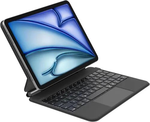 Vista 10 de Funda de teclado Belkin Pro con soporte magnético, teclado Bluetooth retroiluminado, controles multi-gestuales, compatibilidad de almacenamiento