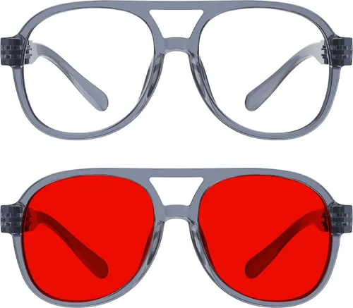 Vista 292 de Eyekepper Gafas de luz azul para hombre y mujer, paquete de 6 lentes Pilot Paquete de 6 color mezclado