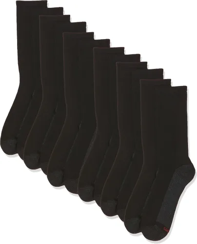 Vista 16 de Hanes Paquete de calcetines para hombre, calcetines deportivos acolchados que absorben la humedad, calcetines atléticos, 6, 8 o 12 pares Negro