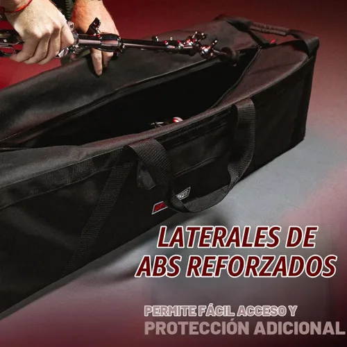 Vista 2 de Bolsa con ruedas Gator Cases MiZone para equipo de batería, 46" x 12" x 12" (GP-HDWE-1246W)