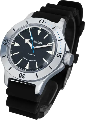 Vista 2 de Vostok Amphibian 120 - Reloj de pulsera militar ruso automático #120512, Casual