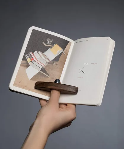 Vista 3 de TILISMA Soporte para página de libros, gadget libro hecho a mano, regalos únicos para amantes de los libros (Mini)