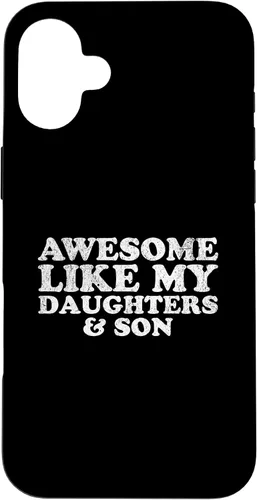 Vista 23 de Awesome Like My Two Daughters and Son Funny Mom Dad Parent Case for iPhone 16