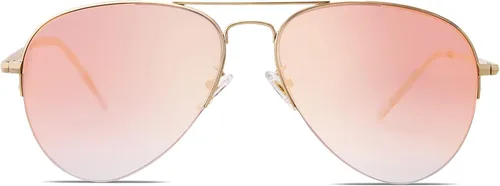 Vista 4 de SOJOS Men's Women's Aviator Sunglasses, Classic Semi Metal Frame INSPIRATION SJ1106