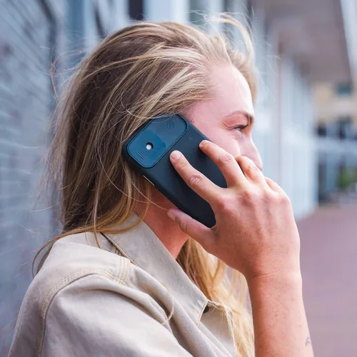 Vista 5 de Funda Spy-Fy para iPhone 11 con cubiertas para cámara delantera y trasera Protege tu privacidad A prueba de caídas desde 6 pies 15,49 cm