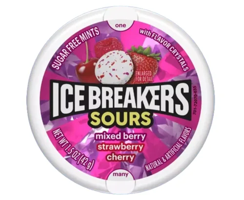 Vista 8 de Ice Breakers - Recipientes de 1.5 onzas con sabor a fresa y cereza (paquete de 8), 1.5 onzas
