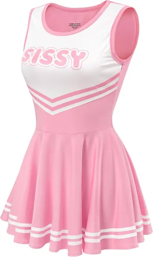 Vista 6 de Littleforbig Minivestido sin mangas para mujer, diseño de animadora