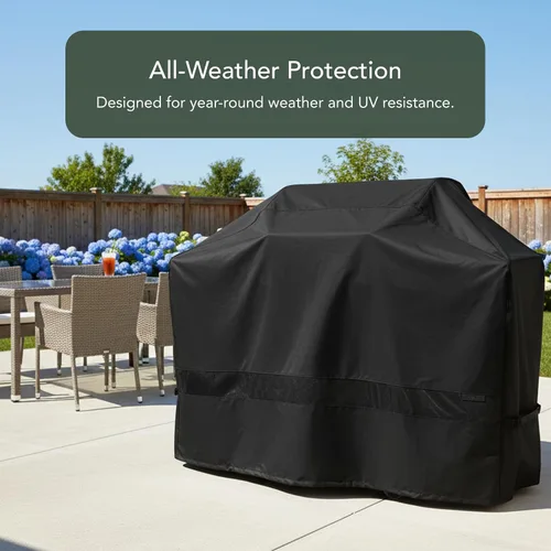 Vista 3 de Covermates Funda para parrilla – Funda resistente a la intemperie para exteriores, cubiertas de barbacoa de servicio pesado para cocina grande al
