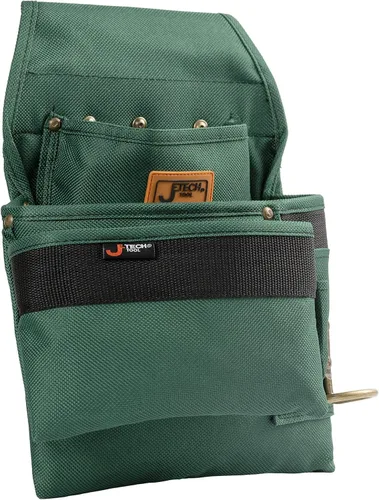 Vista 3 de Bolsas de cinturón para herramientas Jetech con 4 bolsillos - Bolsa de utilidad resistente para electricistas, carpinteros, artesanos, jardinería