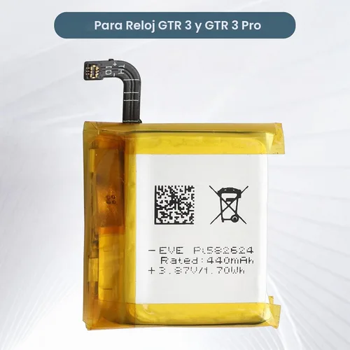 Vista 2 de Batería de repuesto PL582624 compatible con Amazfit GTR 3, GTR 3 Pro con kit de herramientas de reparación