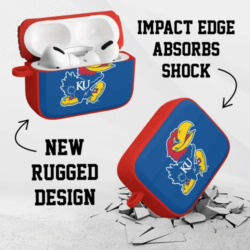 Vista 2 de Kansas Jayhawks HDX - Funda compatible con Apple AirPods Pro 1 y 2 (clásico)