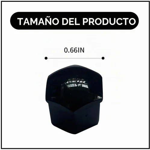 Vista 2 de 20 piezas de tapas de tuerca de rueda de automóvil, tapas de tuerca de lengüeta universal de 0.67 pulgadas, protector de rosca de cubo de automóvil