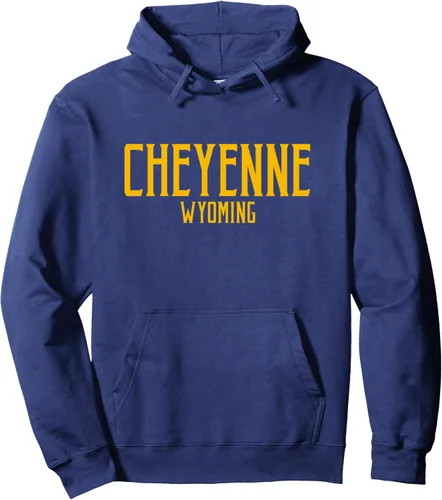 Vista 11 de Cheyenne Wyoming WY - Sudadera con capucha con estampado de ámbar