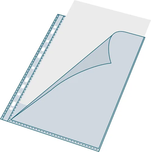 Vista 6 de Exacompta - Ref 5800E - Bolsillos perforados con apertura de esquina Stop Doc (paquete de 100) - Adecuado para almacenar documentos A4, hecho