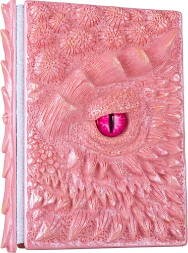 Vista 32 de Diario 3D en relieve de ojo de dragón en relieve, cuaderno grabado de resina, cuaderno Dnd para los amantes de los dragones, papel en blanco, bloc